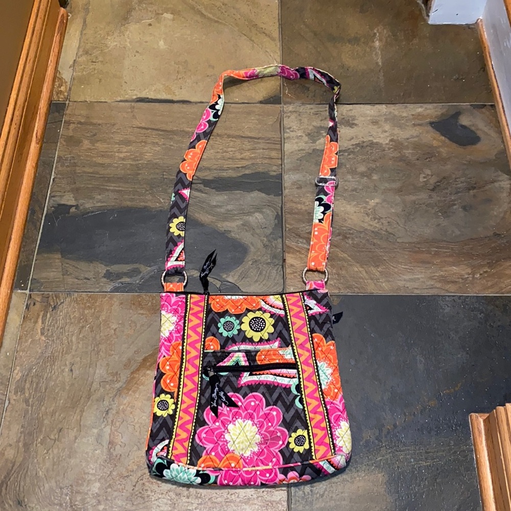 Vera Bradley Colorful Floral Cross Body Bag/Purse